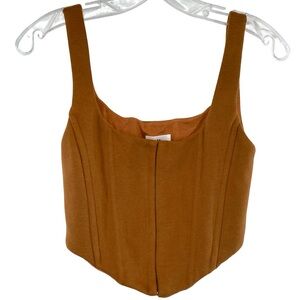 LPA Revolve Mika Corset Top in Brown Size Small